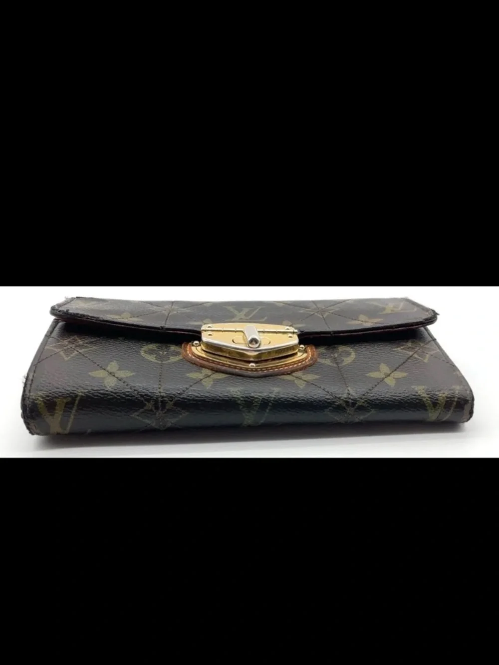 Auth LouisVuitton Monogram Etoile Portefeuille Sarah Wallet W/ Box